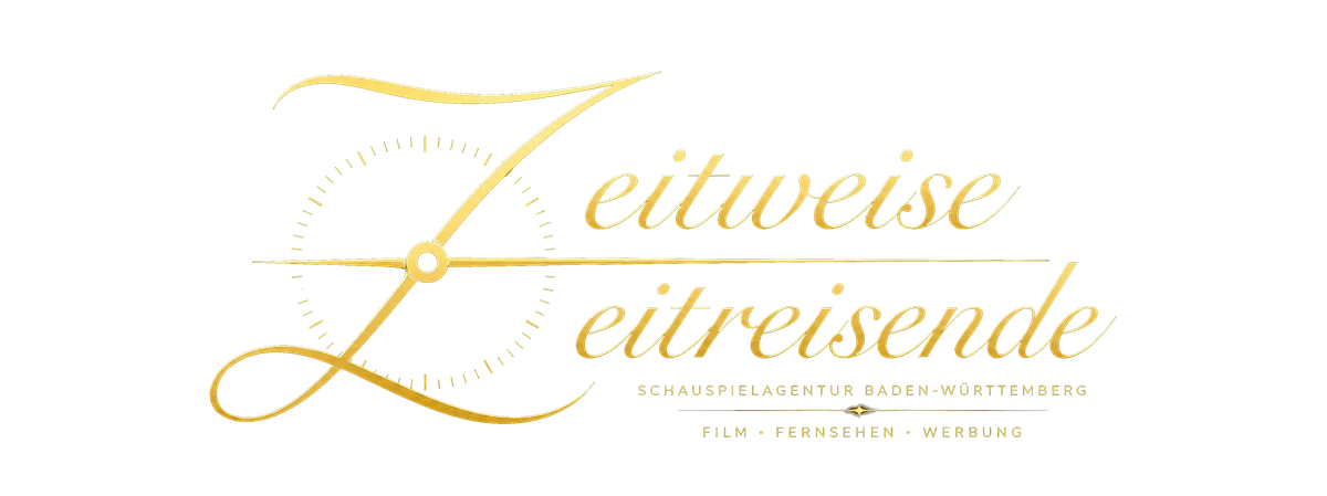 Logo Zeitweise Zeitreisende — Schauspielagentur Baden-Württemberg für Film, Fernsehen und Werbung.